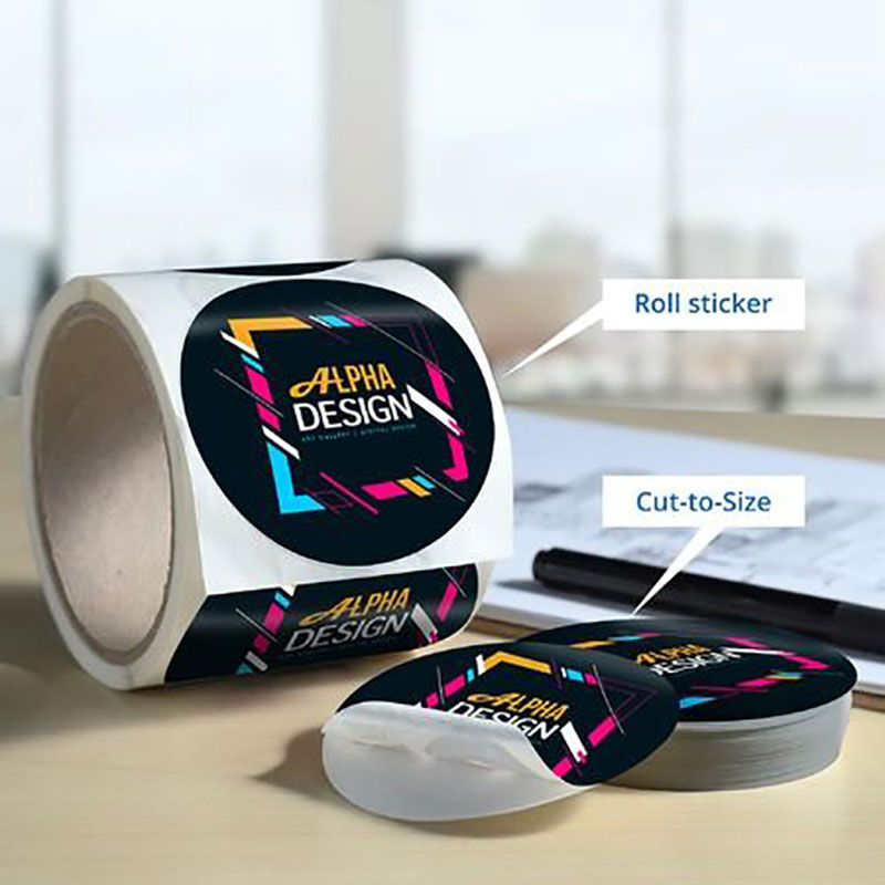 Factory Custom Design Logo Roll Tinvinyl Stickers Printing