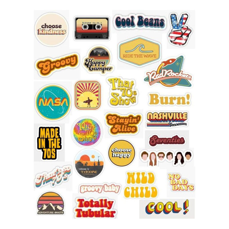 Eco Friendly with Logo Tinvinyl Pattern Reverse Printing Stickers