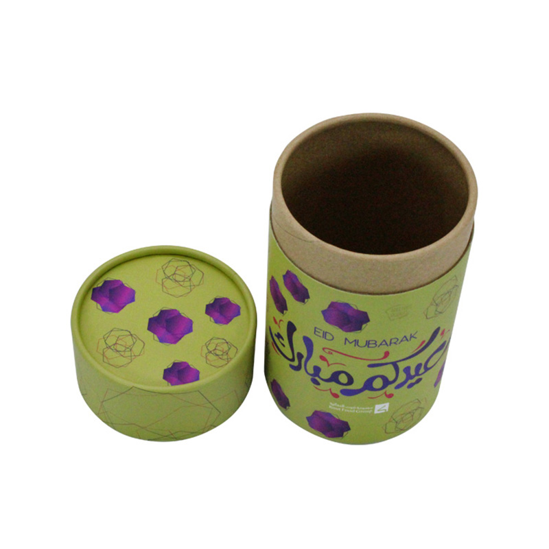 Custom Size Paper Round Cylinder Storage Tea Packaging Box