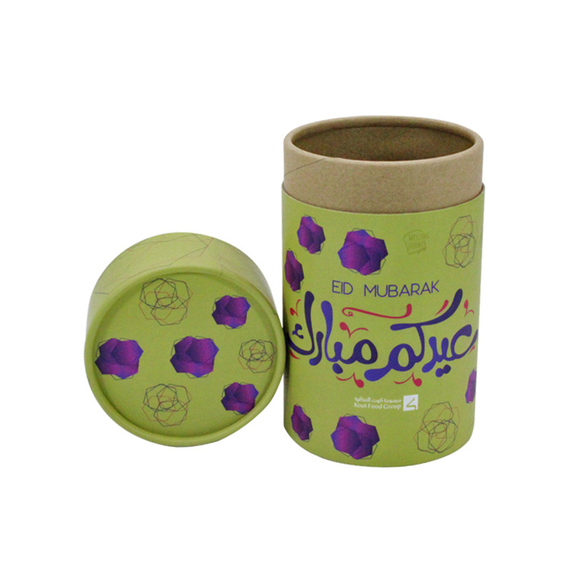 Custom Size Paper Round Cylinder Storage Tea Packaging Box