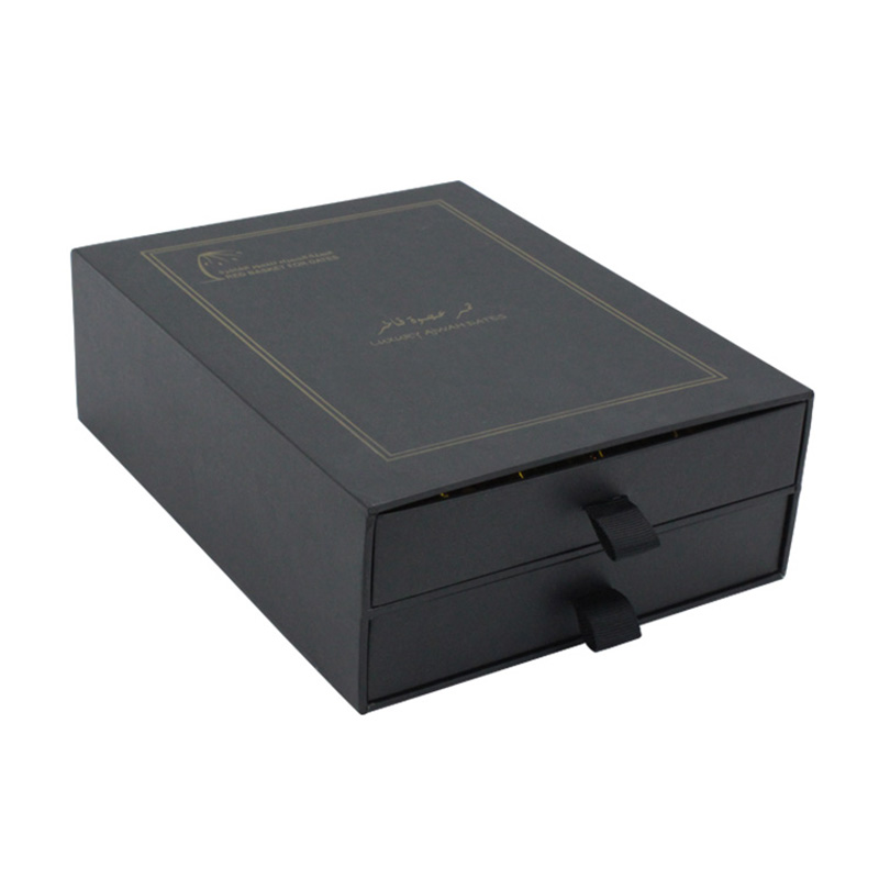 Dubai Fancy Paper Black Drawer Wedding Chocolate Candy Box