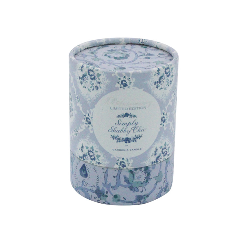 Luxury Custom Paper Cylinder Candle Jar And Box Packaging