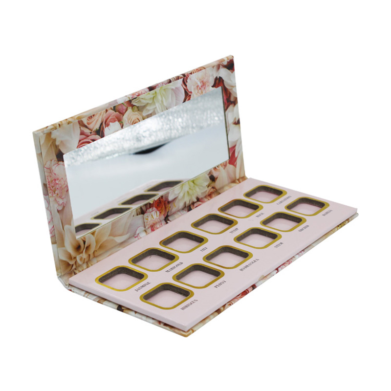 Custom Private Label With Mirror Eyeshadow Palette Packaging Box
