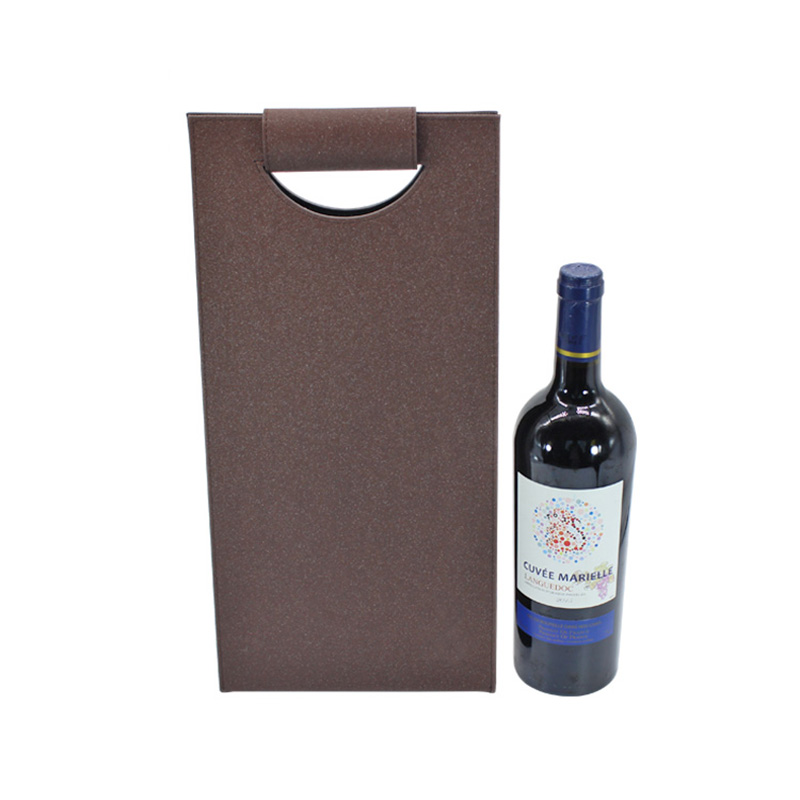 Wholesale High Quality Cheap With Handle Gift Leather Wine Bag