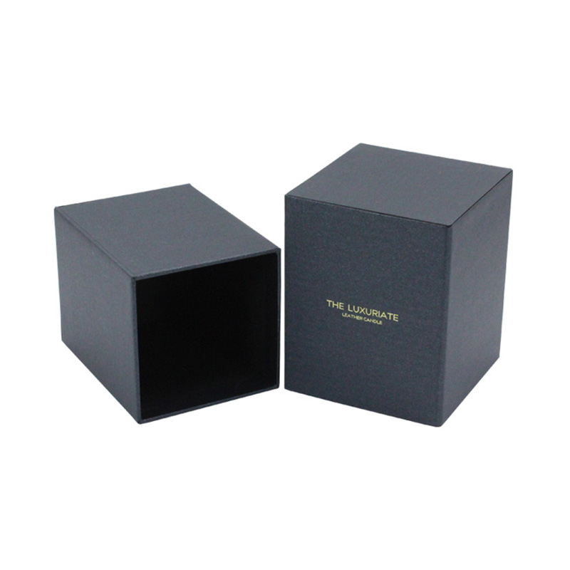 Customization Design Gift Shipping Black Candle Jar With Box
