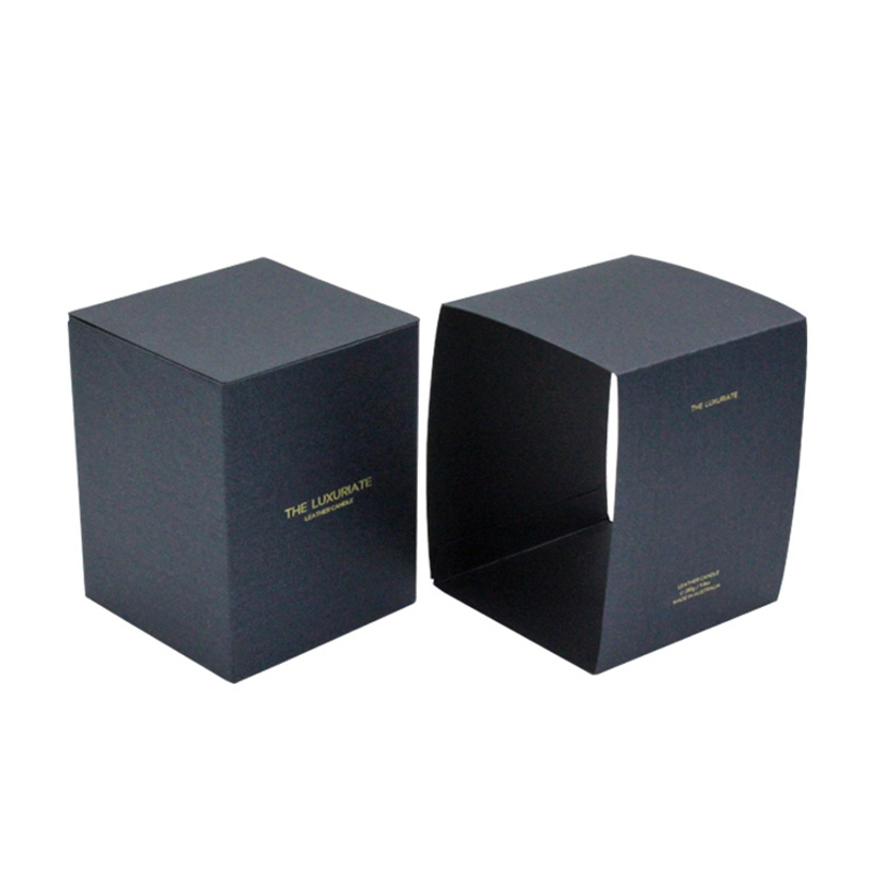 Customization Design Gift Shipping Black Candle Jar With Box