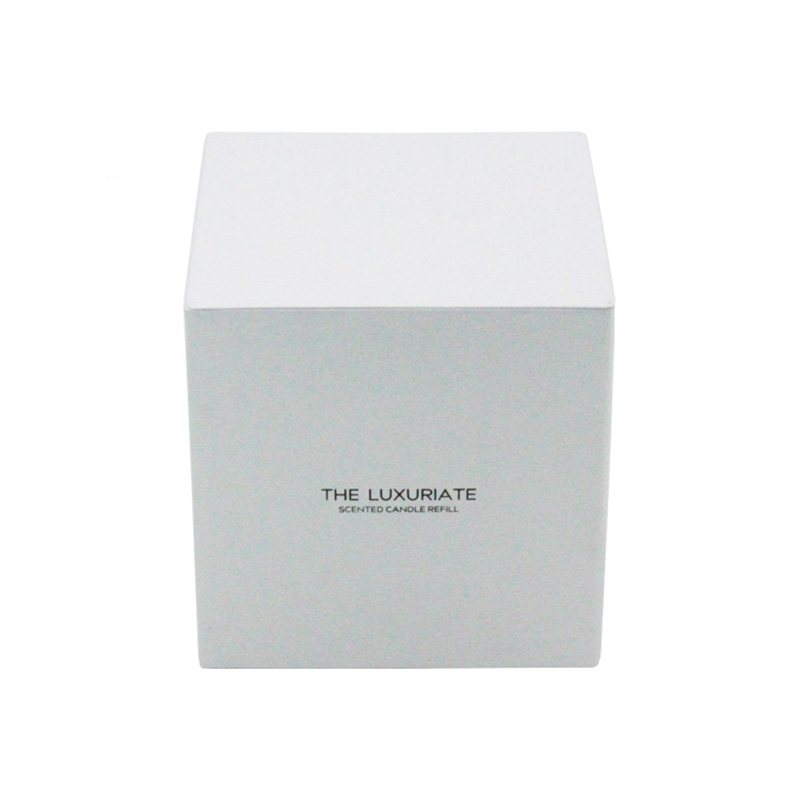 Luxury White Paper Votive Scented Candle Jar Packaging Boxes
