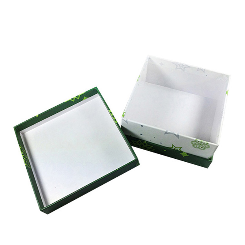Cardboard Paper Green favour Christmas Candy Packaging Box