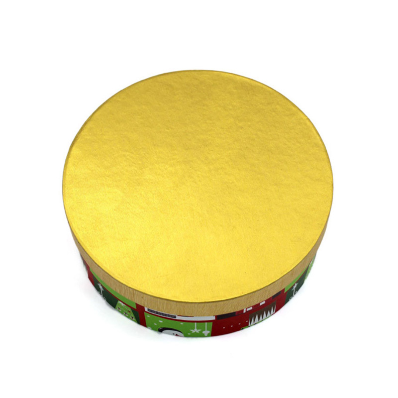 Round Shape Storage Candy Ornament Christmas Packaging Box Set