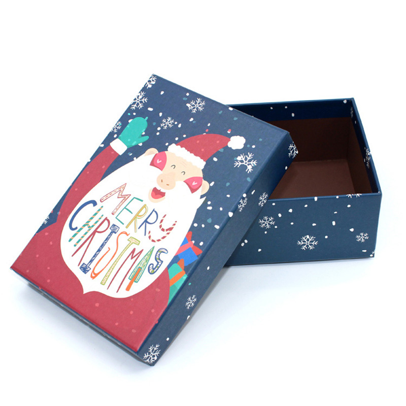 Paper With Lid Large Sock Merry Christmas Gift Packaging Box