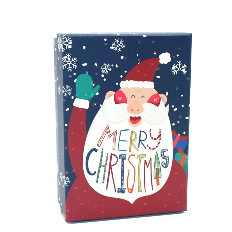 Paper With Lid Large Sock Merry Christmas Gift Packaging Box