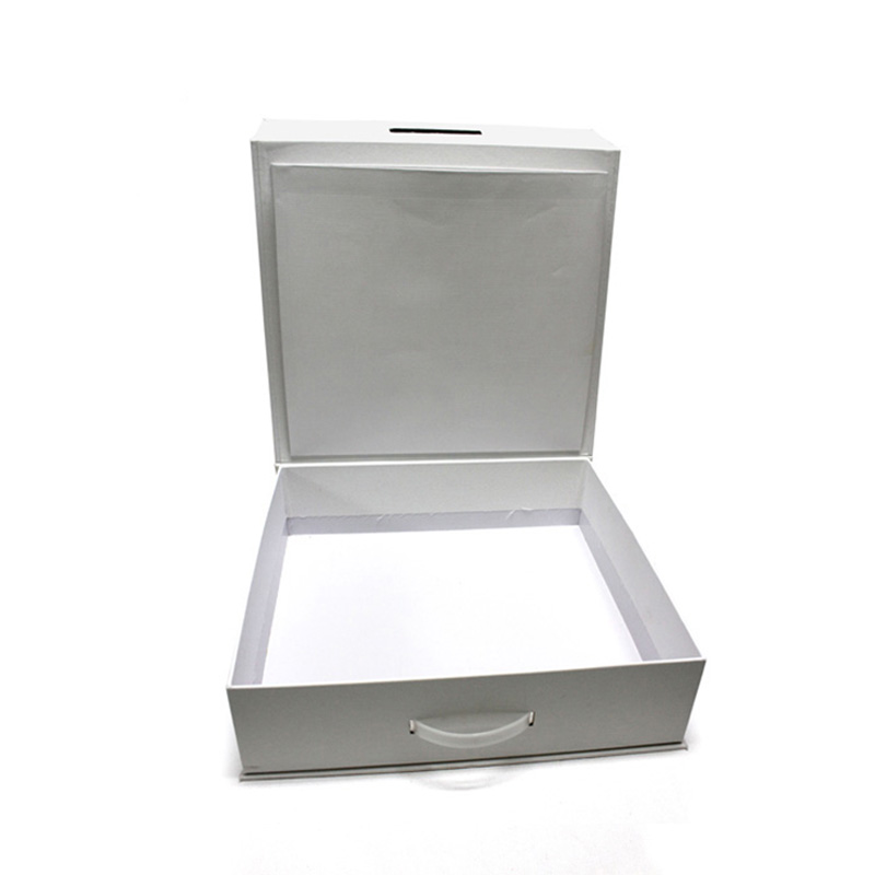 Accept Custom Large Recycled White Paper Suitcase Gift Box