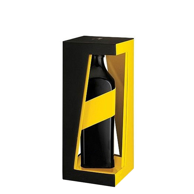 Excellent Black Cardboard Paper Box For Wine Box Inserts