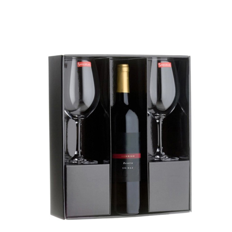 Excellent Black Cardboard Paper Box For Wine Box Inserts