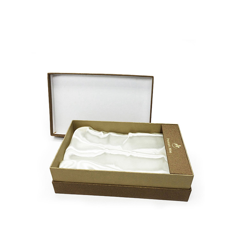 Luxury Satin Black Paper Packaging For Wine Bottle Box