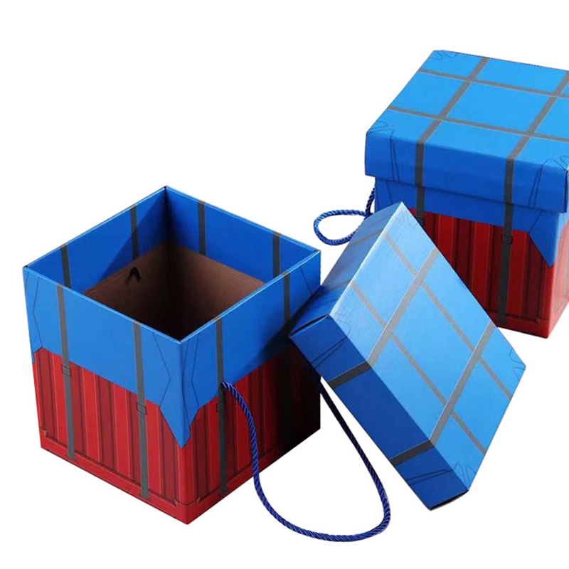 High Quality Small Portable With Lid Craft Paper Gift Box