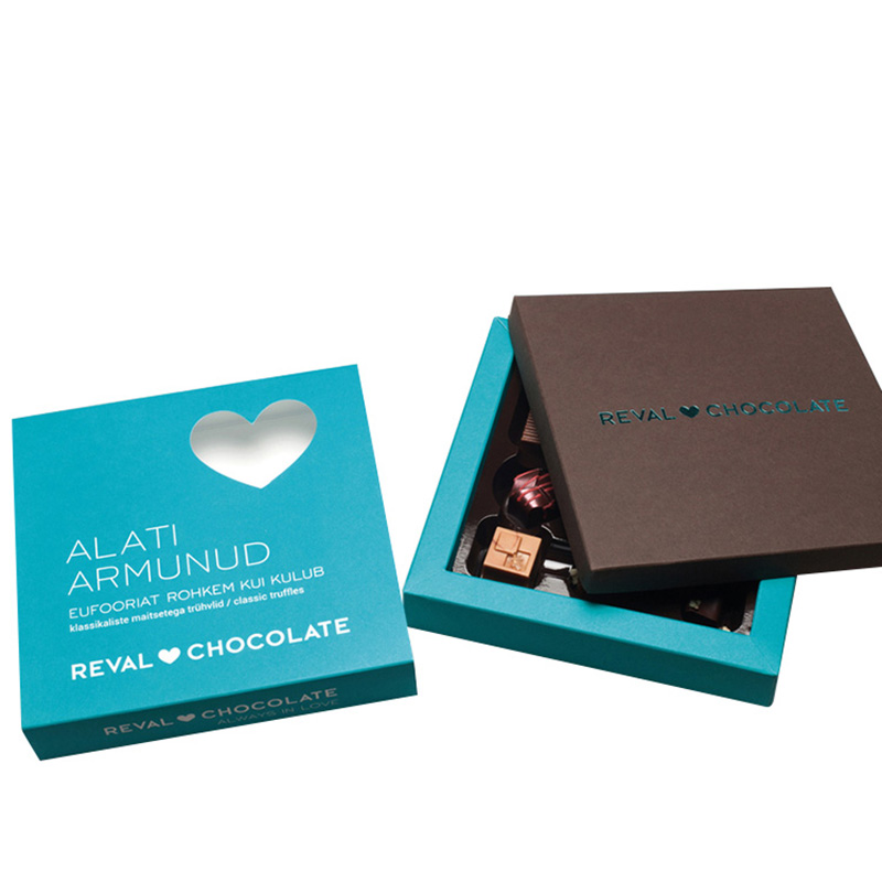 Small Personalised Belgian Chocolate Box Packaging Sleeves