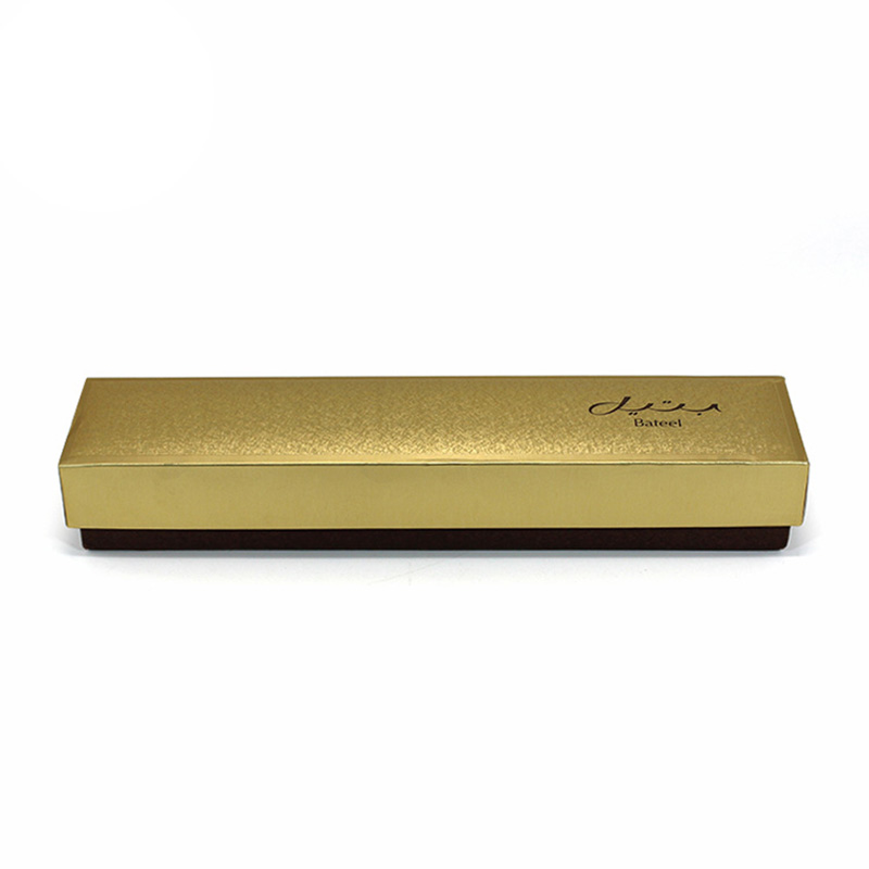 Luxury Gold Fancy Cardboard Rectangle Chocolate Box Packing