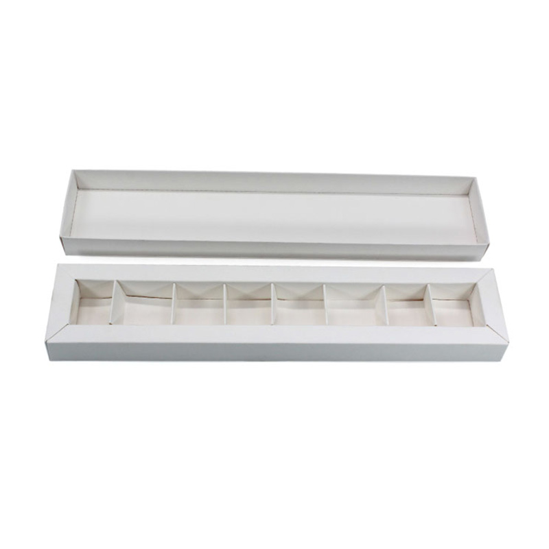 Accept Custom White Gold Stamping Drawer Chocolate Divider Box