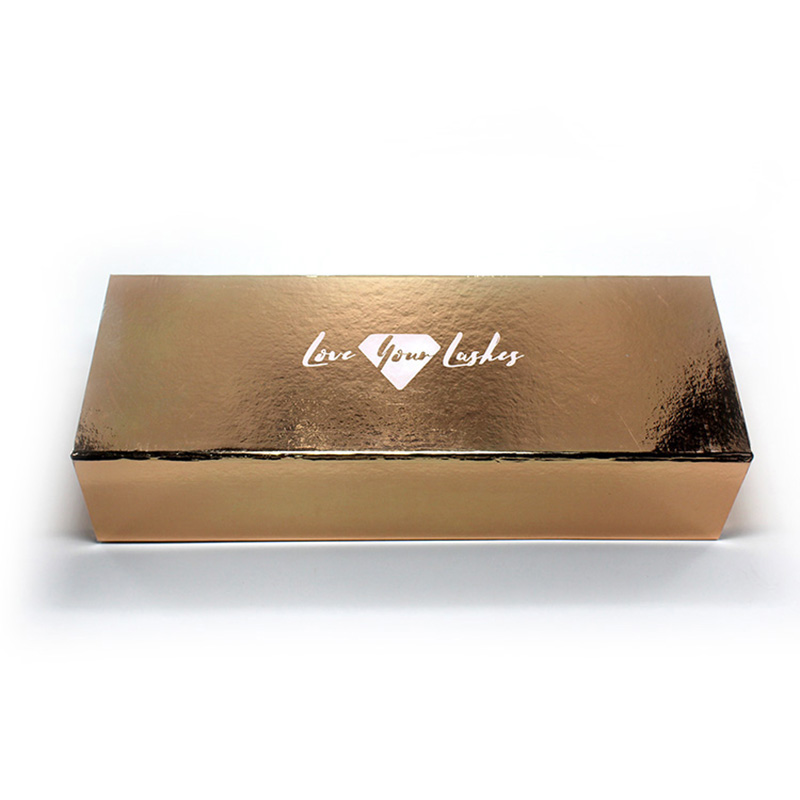 Custom Design Folding Gift Big Gold Reline Chocolate Packaging Box