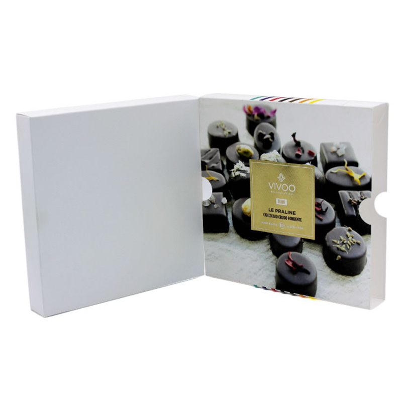 Elegant White With Dividers Truffle Chocolate Packaging Box