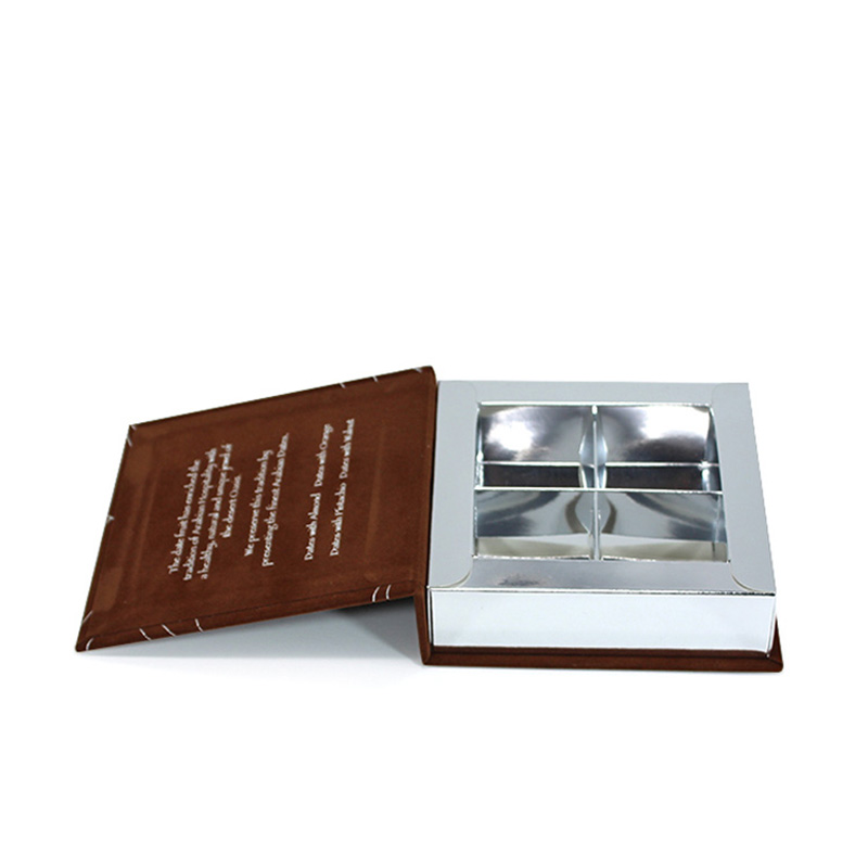 Wholesale Paper Insert Silver Card Chocolate Packaging Box