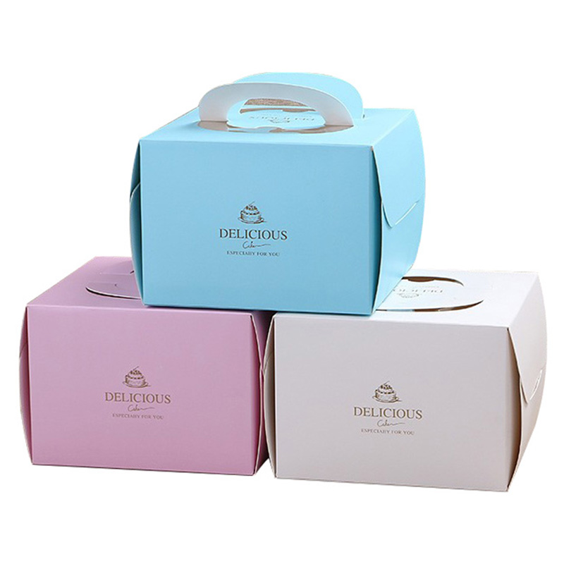 Accept Custom Folding Paper Gift Takeaway Birthday Cake Packing Box