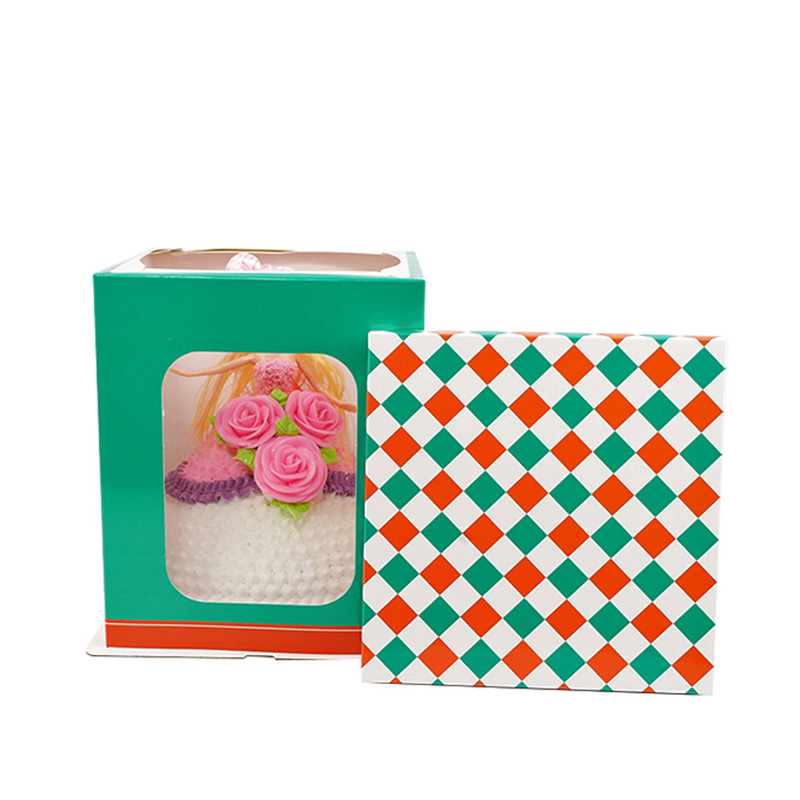 Wedding Designs Paper With Window Mall Cake Packaging Box
