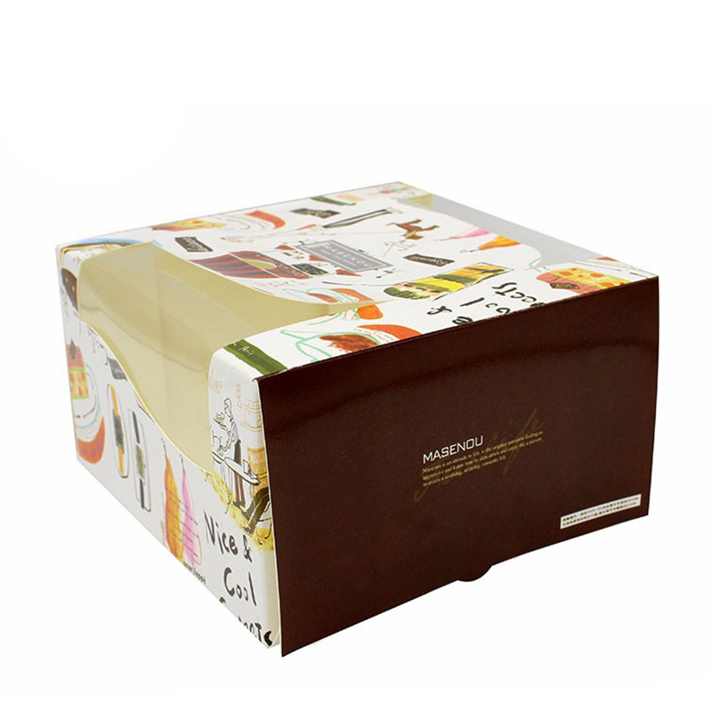 Fashion Design With Window Paper Cake Packaging Boxes