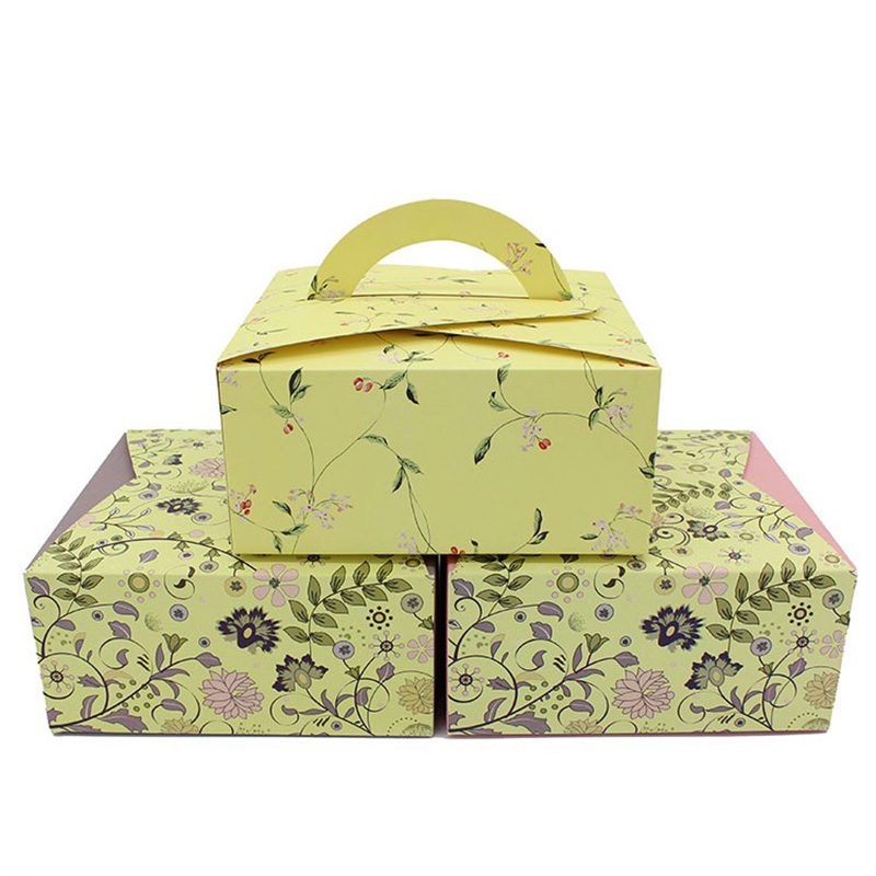 Luxury Design Portable Paper Packaging Boxes For Cake