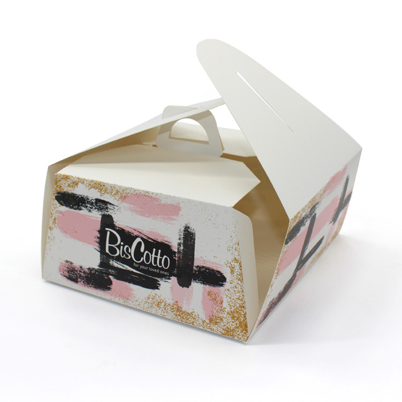 Unique Design Biodegradable Portable Fruit Cake Box Packaging