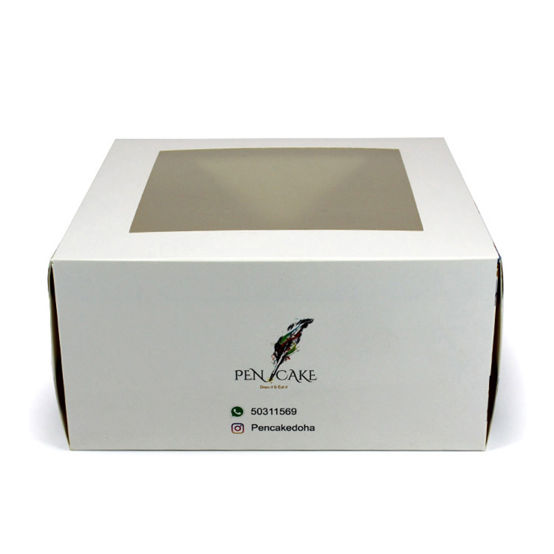 Custom Paper Food Blister Cake Packaging Box With Window
