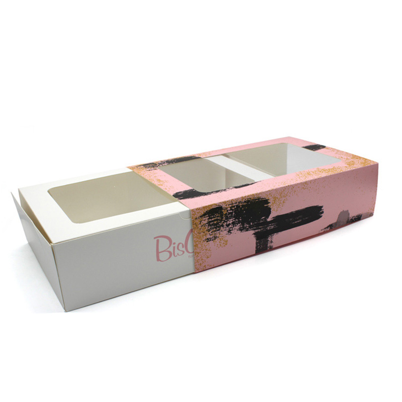 Rectangle Disposable Bakery Single Cup Cake Box Window