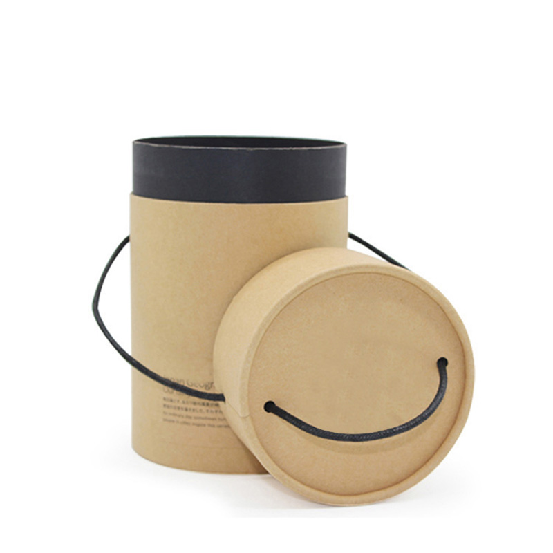 Reusable Kraft Paper Cylinder Tube Coffee Packaging Box