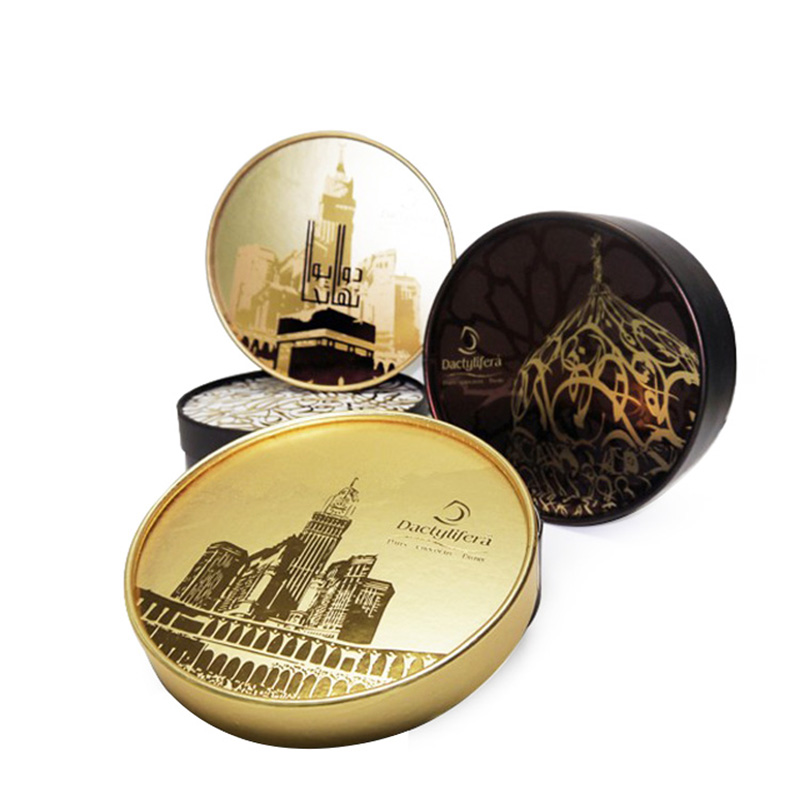 Custom Logo Round Shape Biscuit Paper Cookie Packaging Box