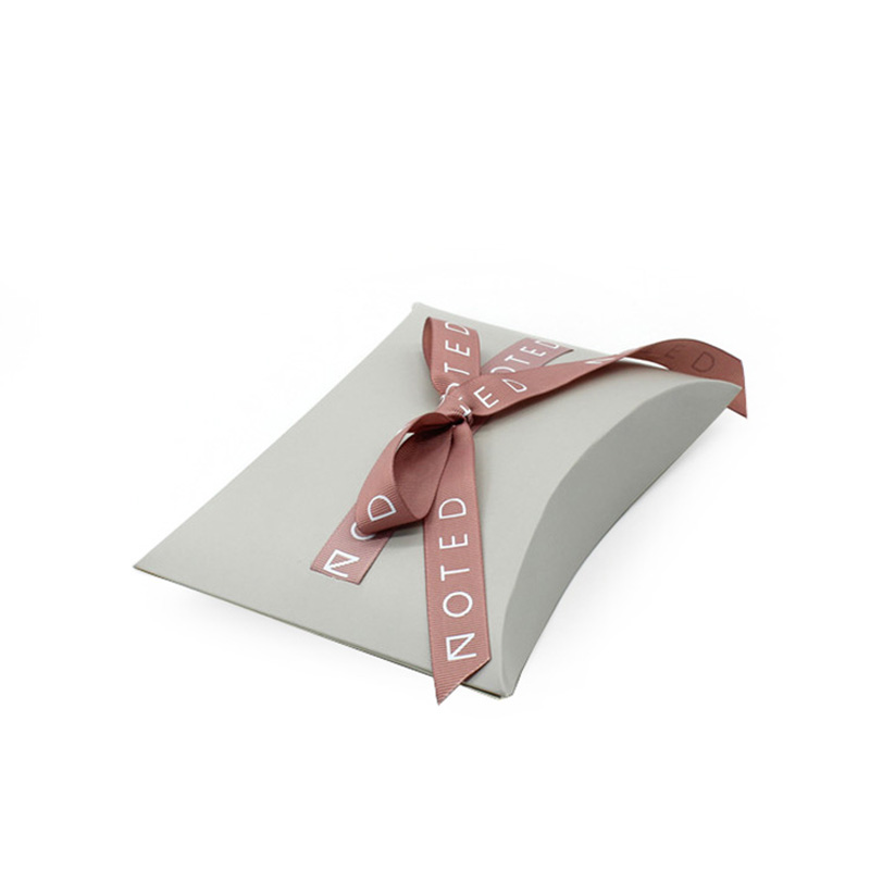 Custom With Ribbon Paper Individual Cookie Packing Box