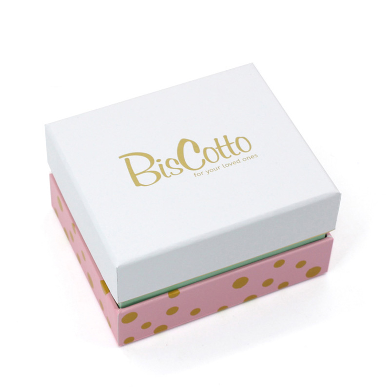 Rigid Paper Printing Gold Stamping Cookie Container Packaging Box