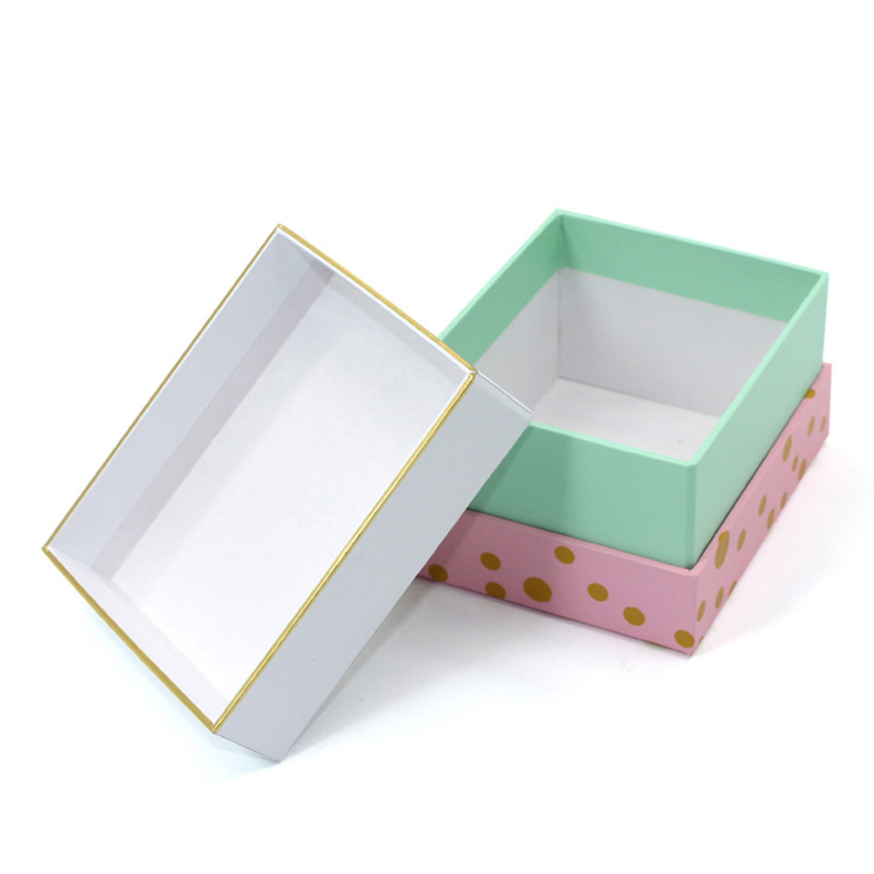 Rigid Paper Printing Gold Stamping Cookie Container Packaging Box