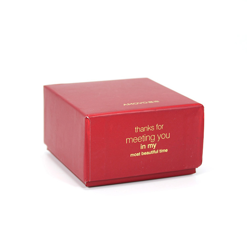 Customized Square Red Cardboard Storage Tea Packaging Box