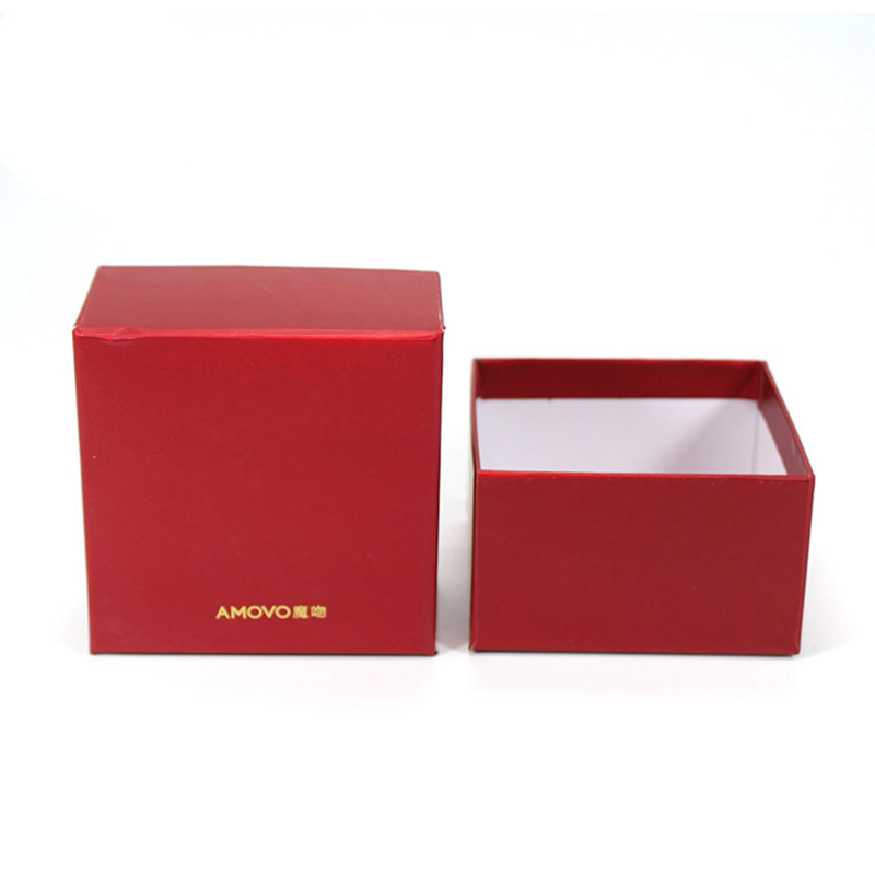 Customized Square Red Cardboard Storage Tea Packaging Box