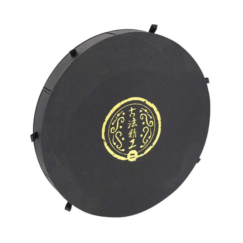 Luxury Round Size Drawer Black Paper Printed Tea Box