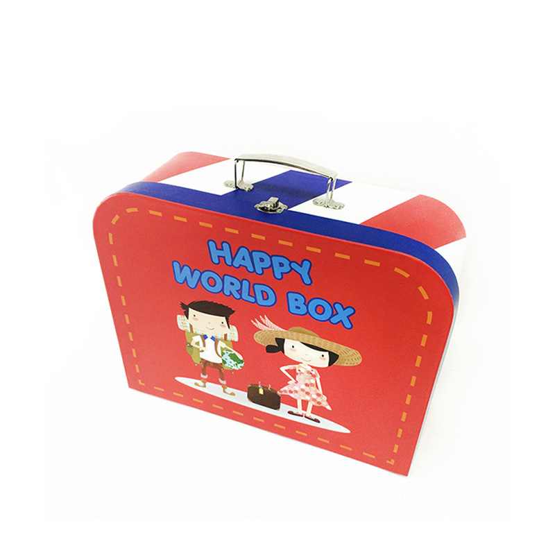 Custom Suitcase Paper Treasure Kids Candy Packaging Box