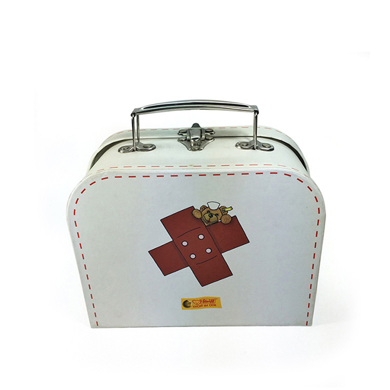Wholesales Suitcase White Gift Candy Packaging Box With Insert