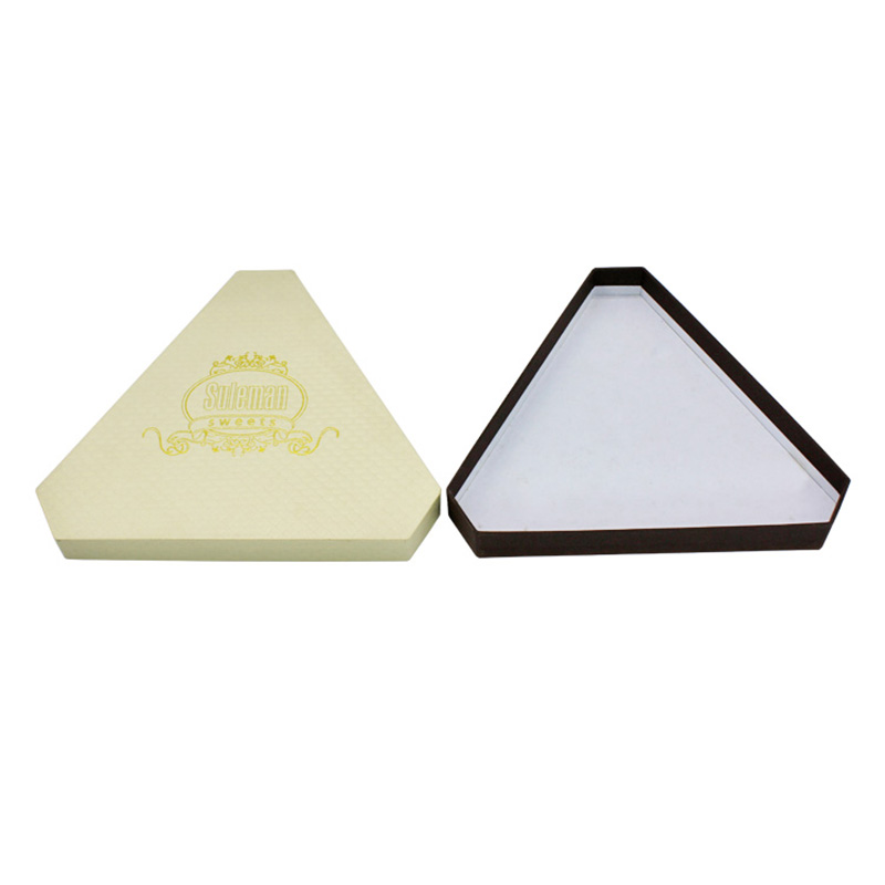 Cheap Gold Stamping Triangle Big Storage Candy Packaged Box
