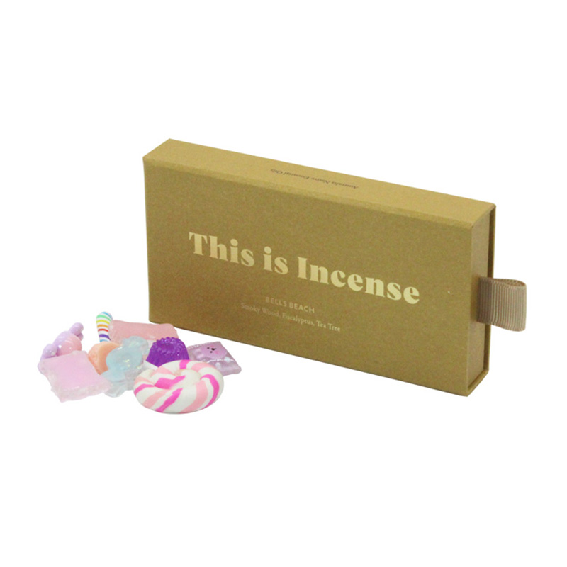 Golden Paper Drawer Sliding Mini Baby Shower Gift Candy Box