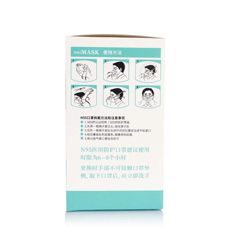 Custom Design Disposable Surgical Facial Mask 3 Ply Per Packaging Box