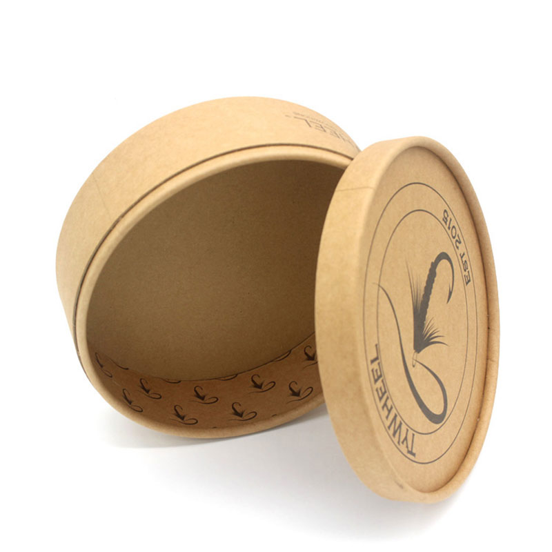 Containers Kraft Paper Round Food Fish Bait Packaging Box