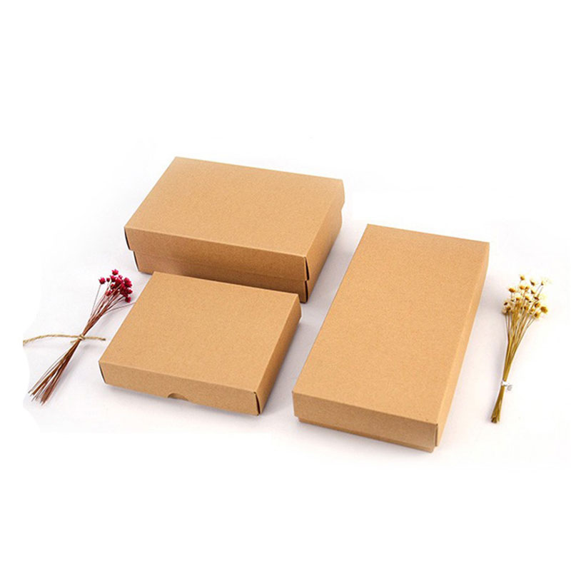 Eco Friendly Kraft Paper Takeaway Food Grade Packaging Box