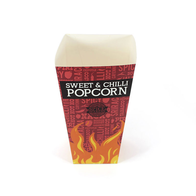 China Supplier Disposable Food Grade Popcorn Paper Packaging Box