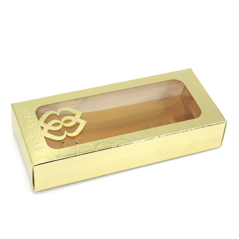 High Quality Personalized Luxury Golden Paper Folding Food Box